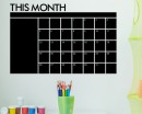 Monthly Calendar Chalkboard Wall stickers